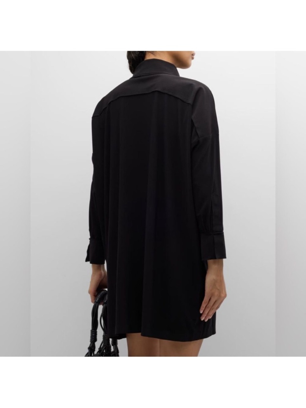 Norma Kamali Black Shirt Dress - Picture 5 of 13